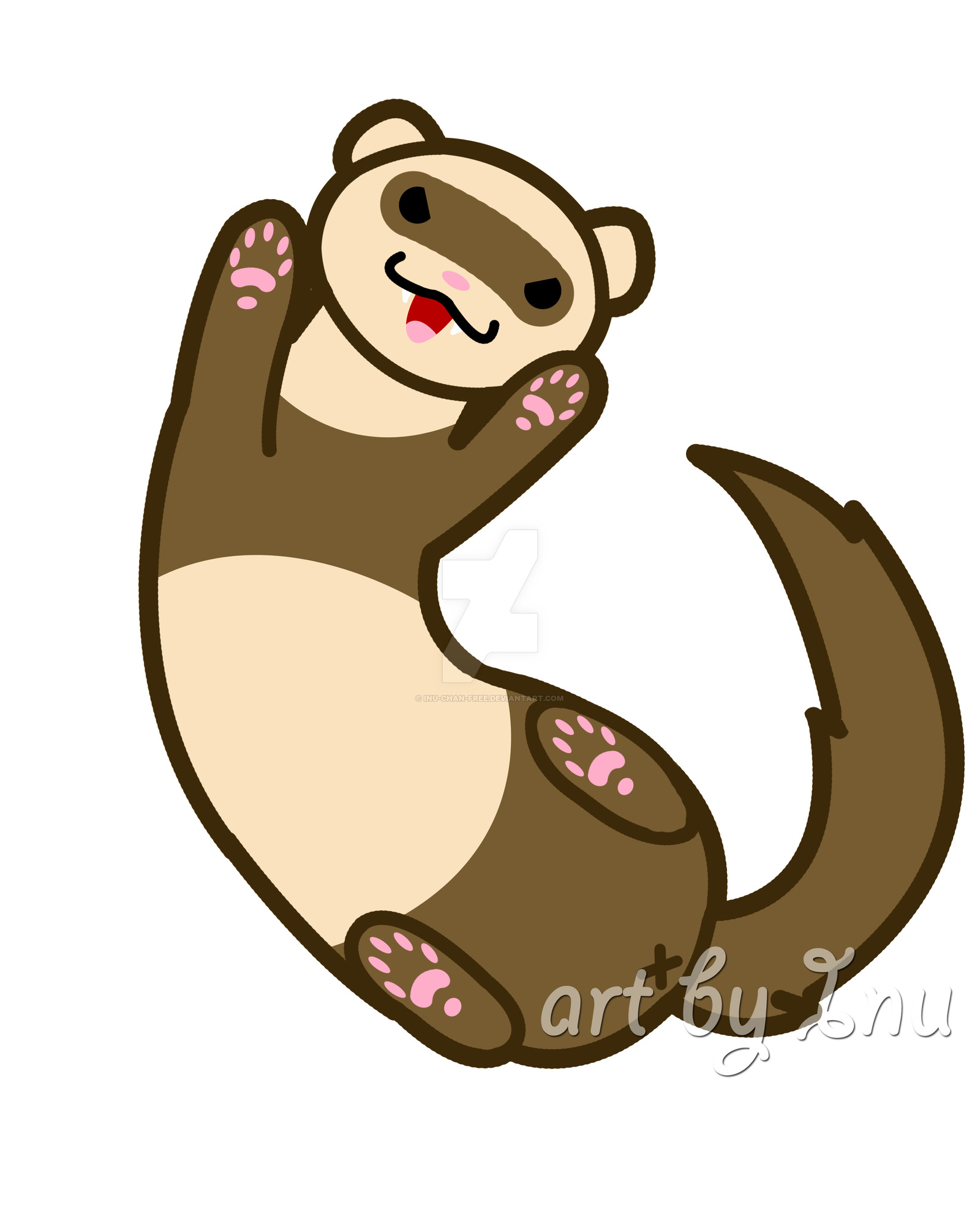 Cute Ferret Drawing at GetDrawings Free download