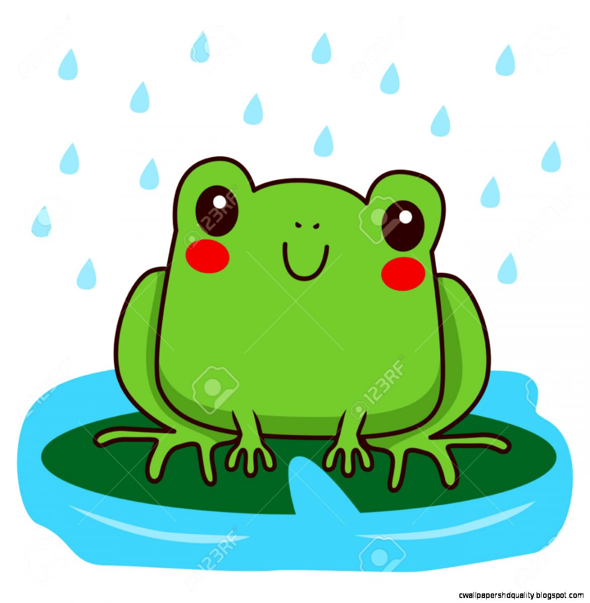 frog sketch cute