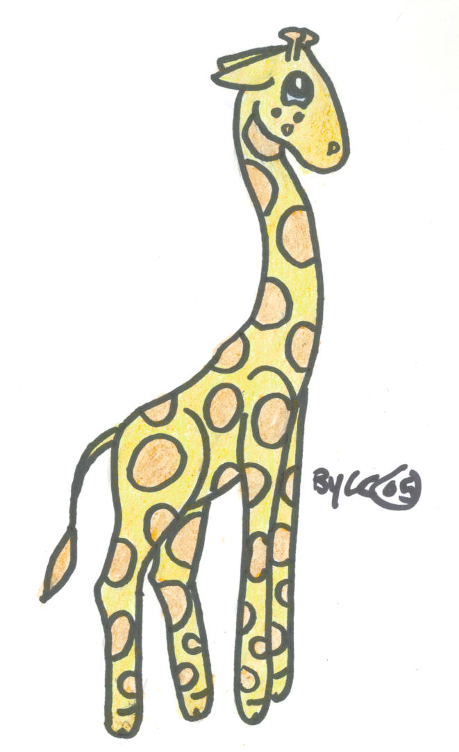 Cute giraffe drawing
