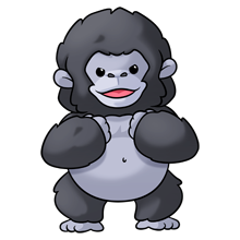 Cute Gorilla Drawing at GetDrawings | Free download