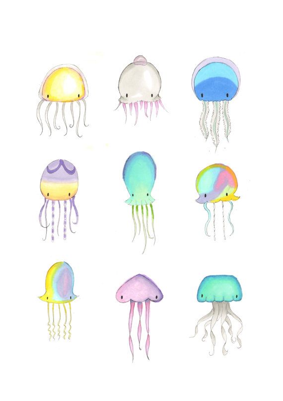 Cute Jellyfish Drawing at GetDrawings Free download