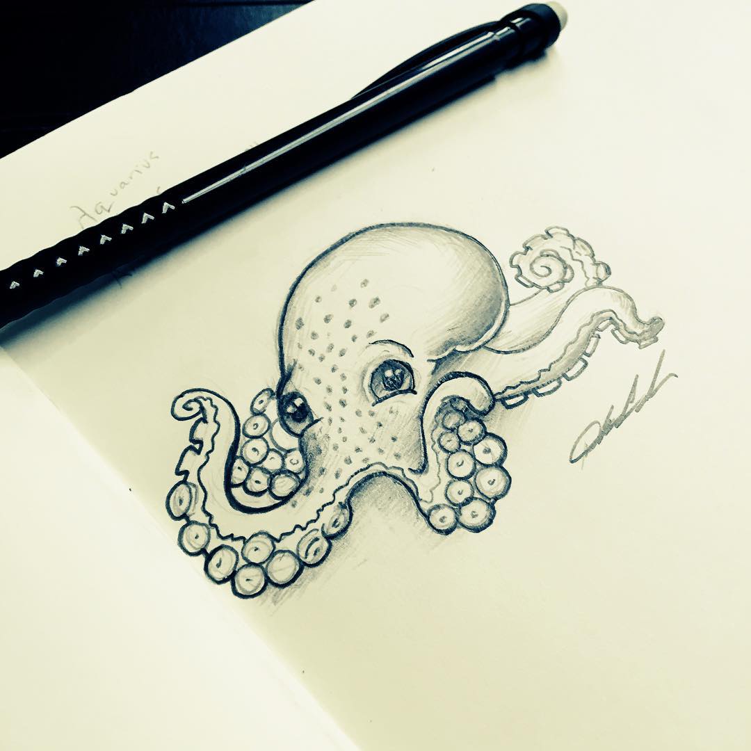 Cute Octopus Drawing at GetDrawings | Free download