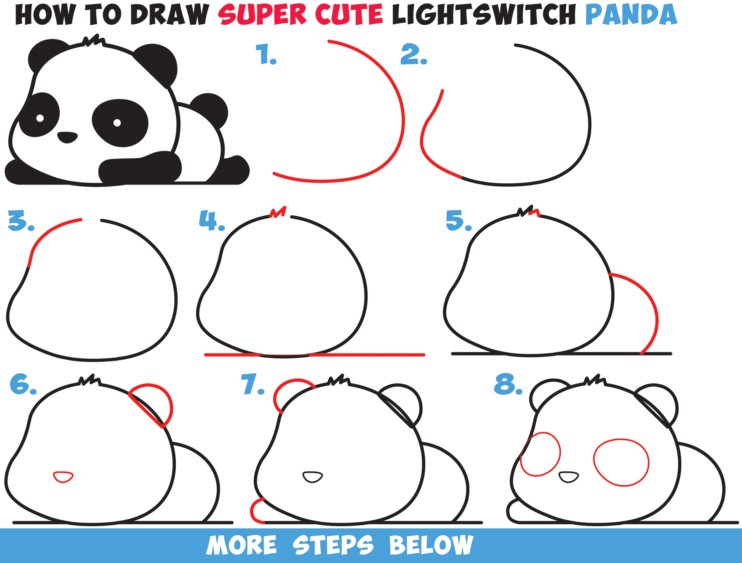 Cute Panda Drawing Step By Step At Getdrawings Free Download 