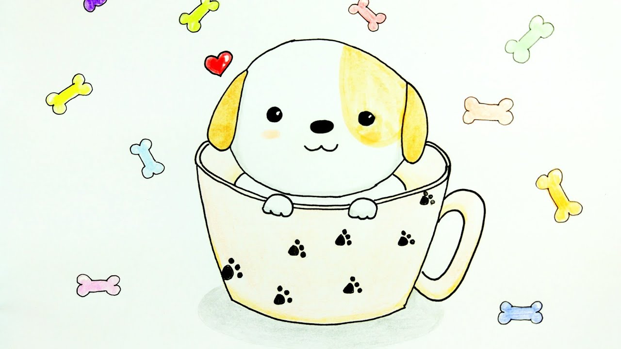 Cute Puppy Drawing at GetDrawings | Free download