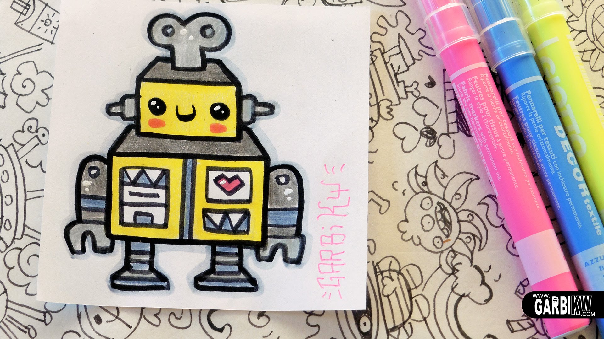 Cute Robot Drawing at GetDrawings Free download
