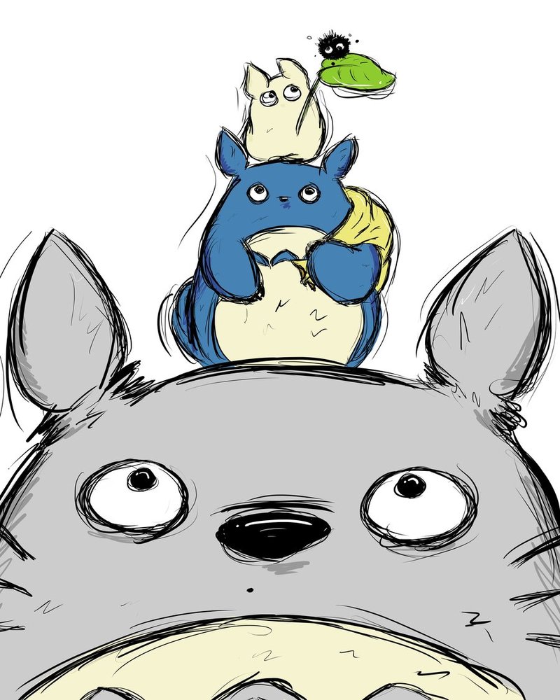 Cute Totoro Drawing At Getdrawings Free Download