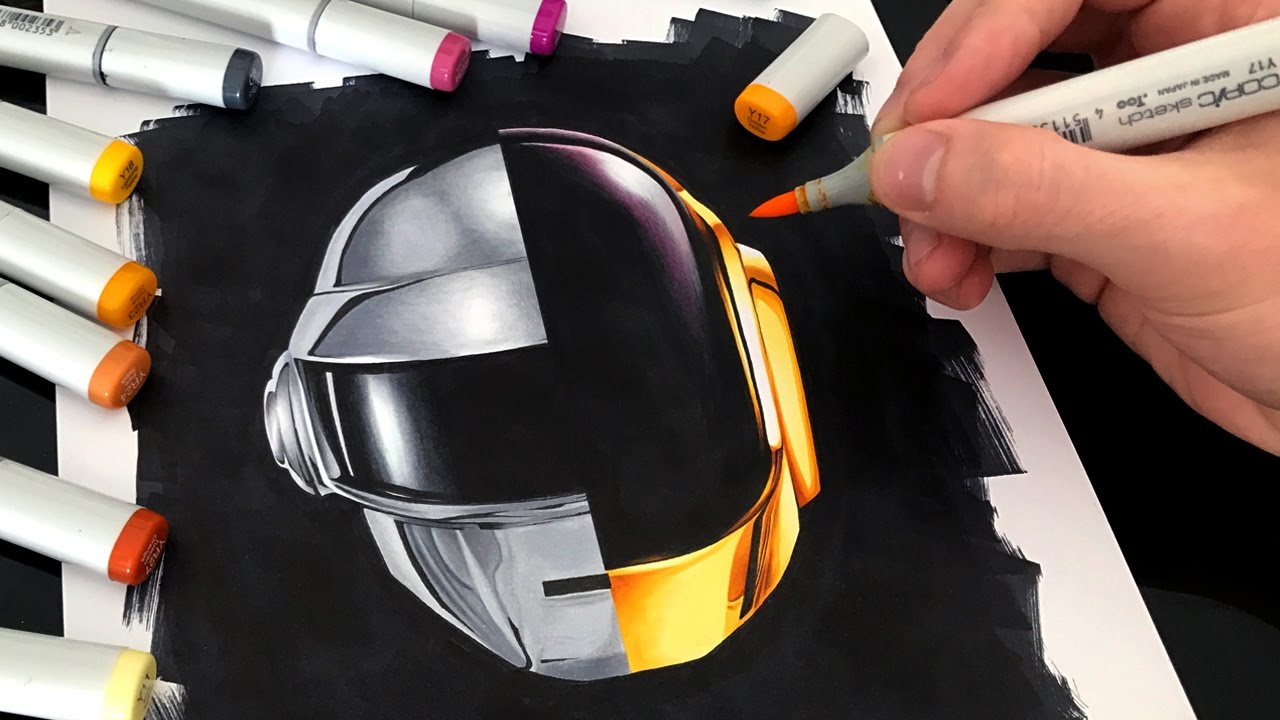 Daft Punk Drawing at GetDrawings | Free download