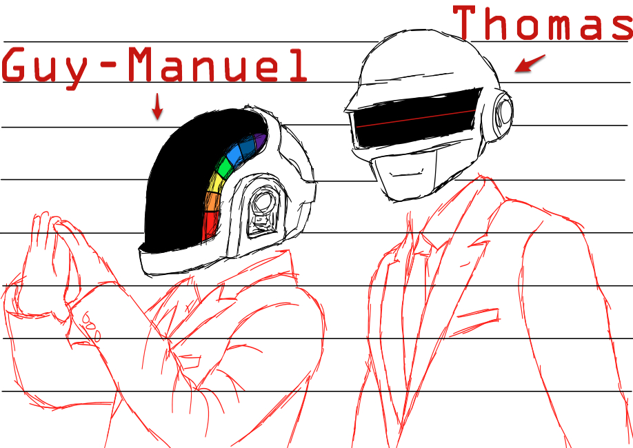 Daft Punk Helmet Drawing at GetDrawings | Free download