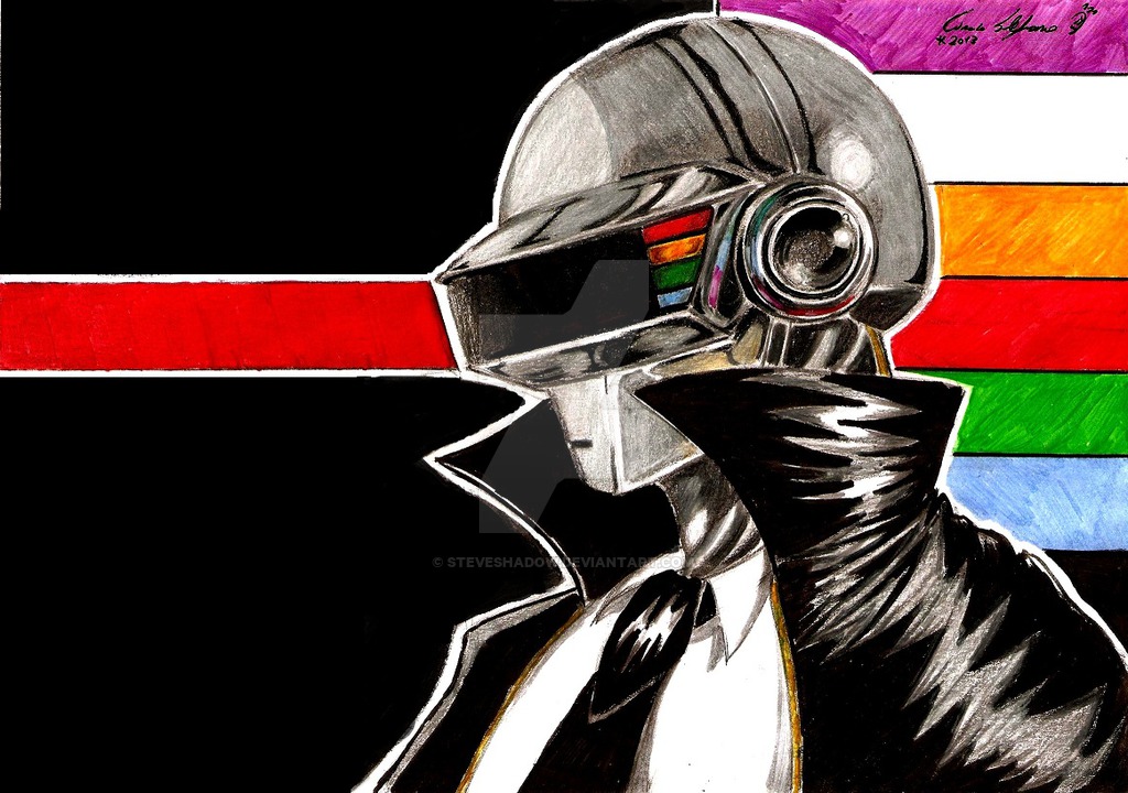 Daft Punk Helmet Drawing at GetDrawings | Free download