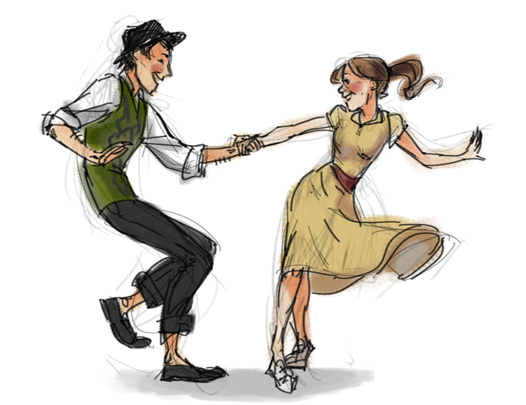 Dancing Couple Drawing At Getdrawings Com Free For