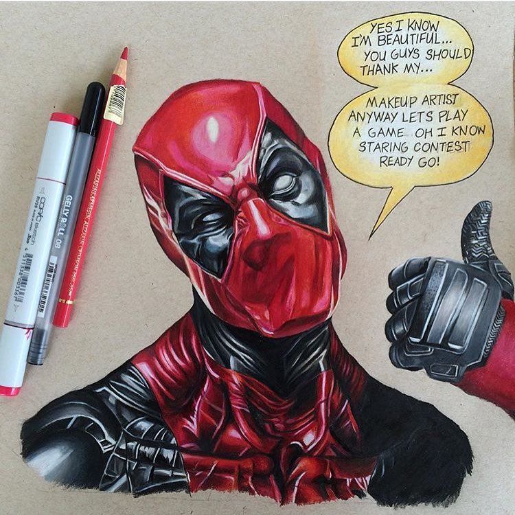 Deadpool Drawing At Getdrawings 