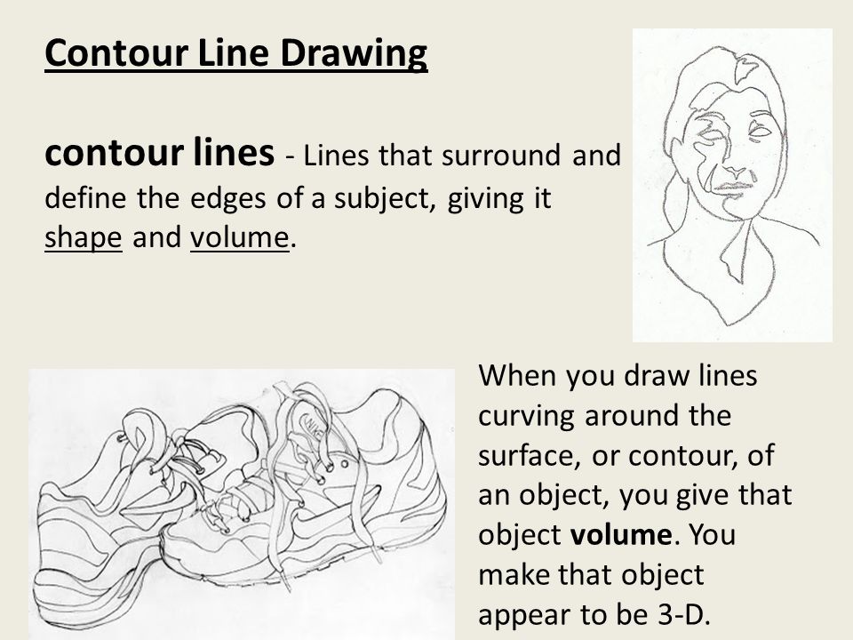 definition of contour lines in art