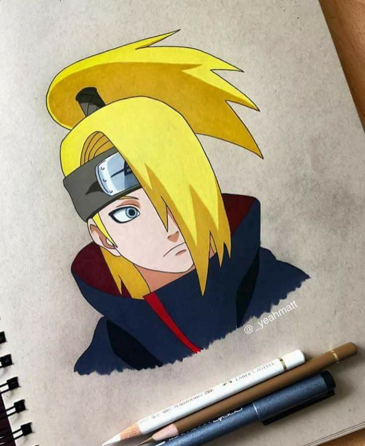 The best free Deidara drawing images. Download from 64 free drawings of