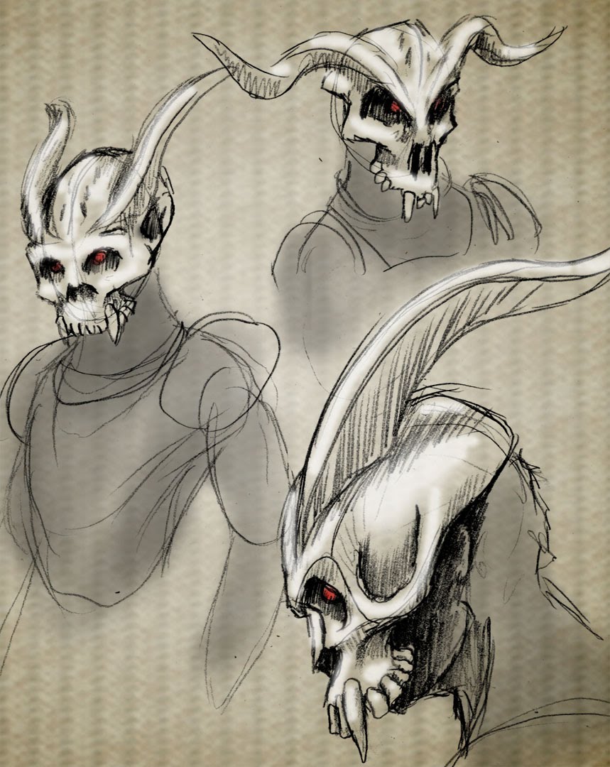 Demon Skull Drawings Related Keywords & Suggestions - Demon 