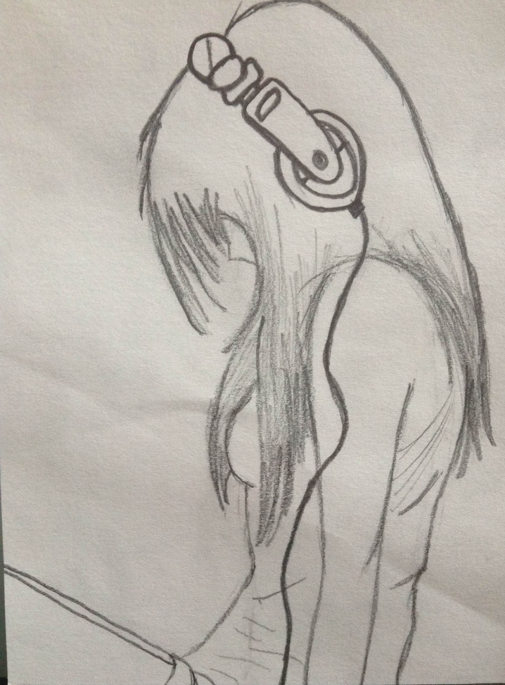 Depressed Girl Crying Drawing at GetDrawings | Free download