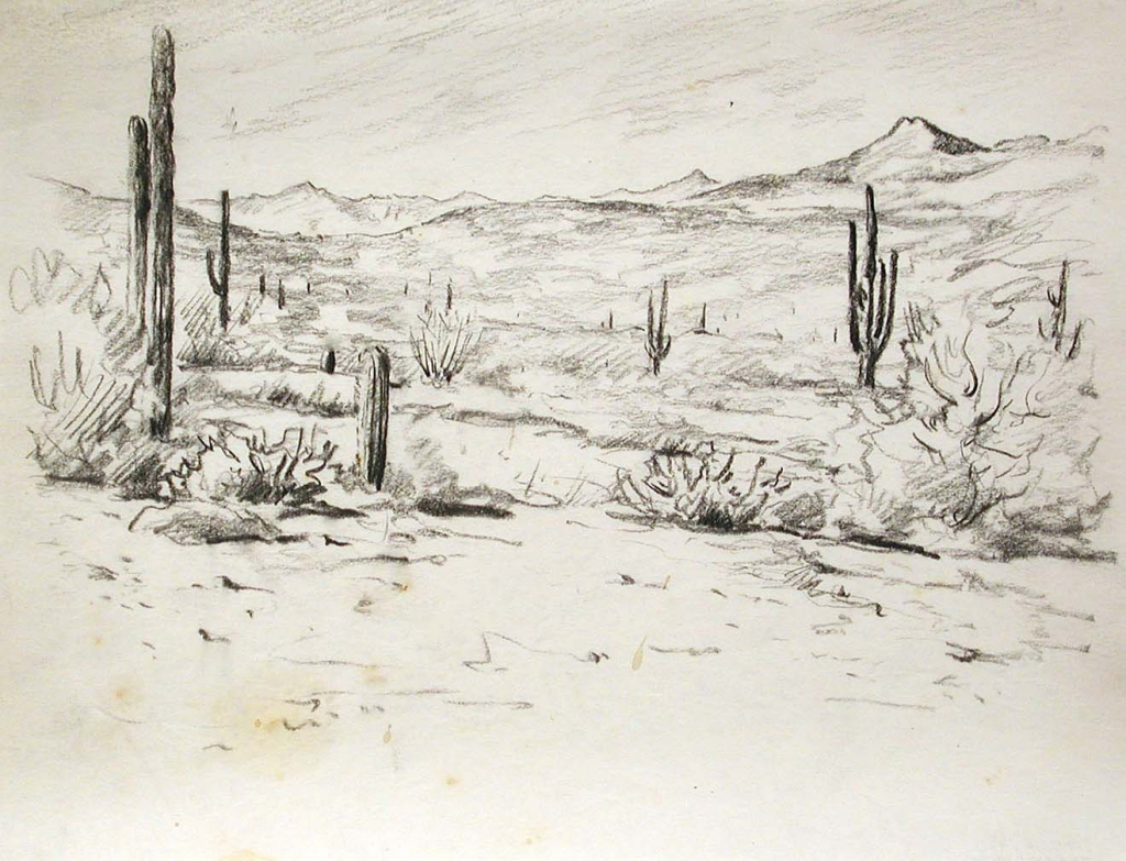 Desert Landscape Drawing at GetDrawings Free download