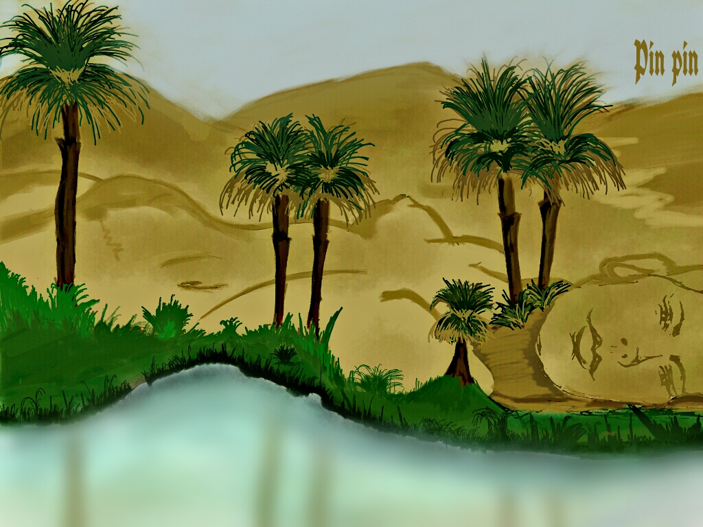 Desert Oasis Drawing At Getdrawings Free Download