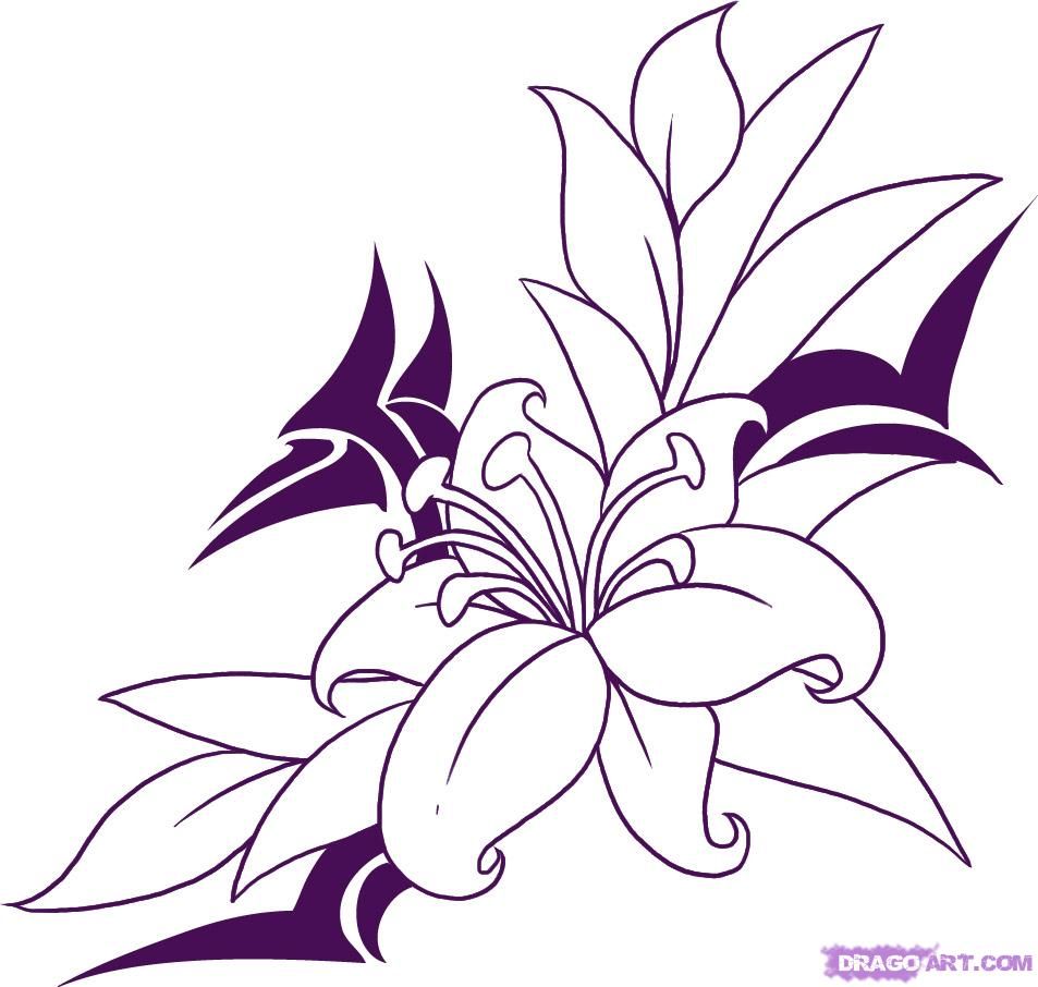 Featured image of post Easy Tattoo Easy Flower Design Drawing - How to draw a flower step by step.