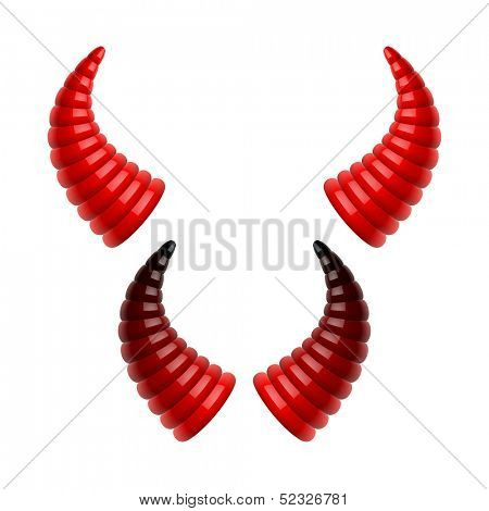 doodle devil horns