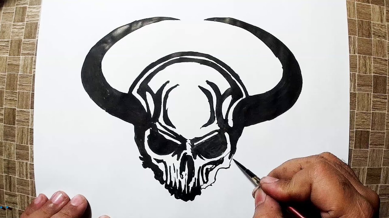 Devil Horns Drawing at GetDrawings | Free download