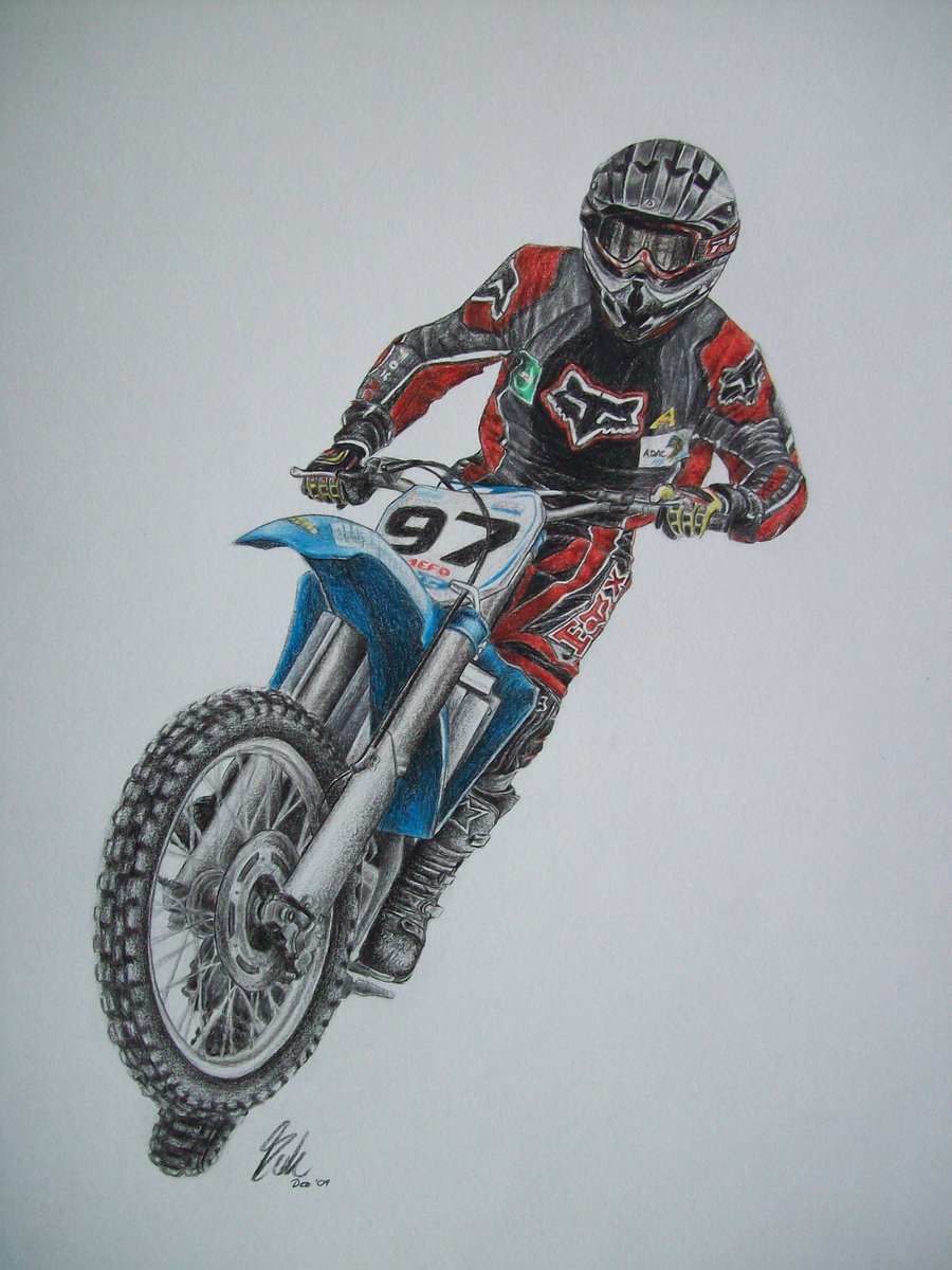 Dirtbike Drawing at GetDrawings Free download