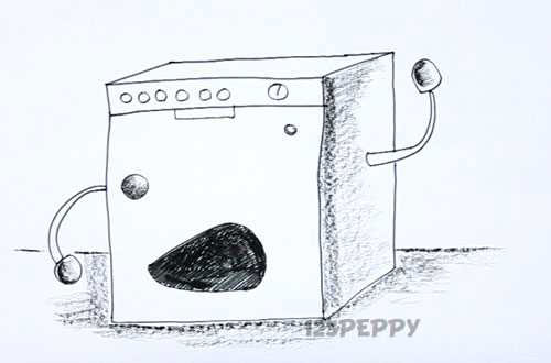 Dishwasher Drawing at GetDrawings | Free download