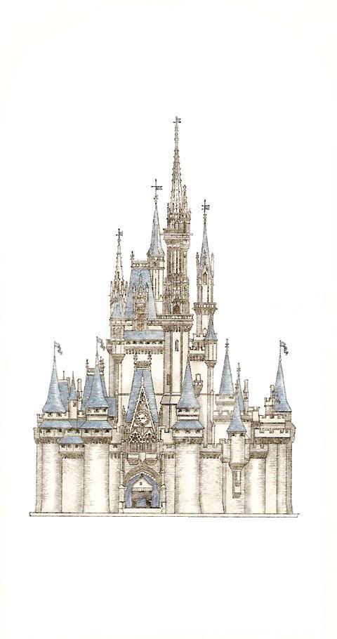 Disney World Castle Drawing At Getdrawings Free Download