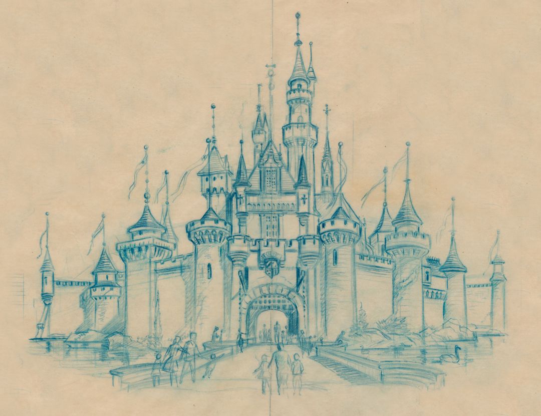Disneyland Castle Drawing at GetDrawings Free download