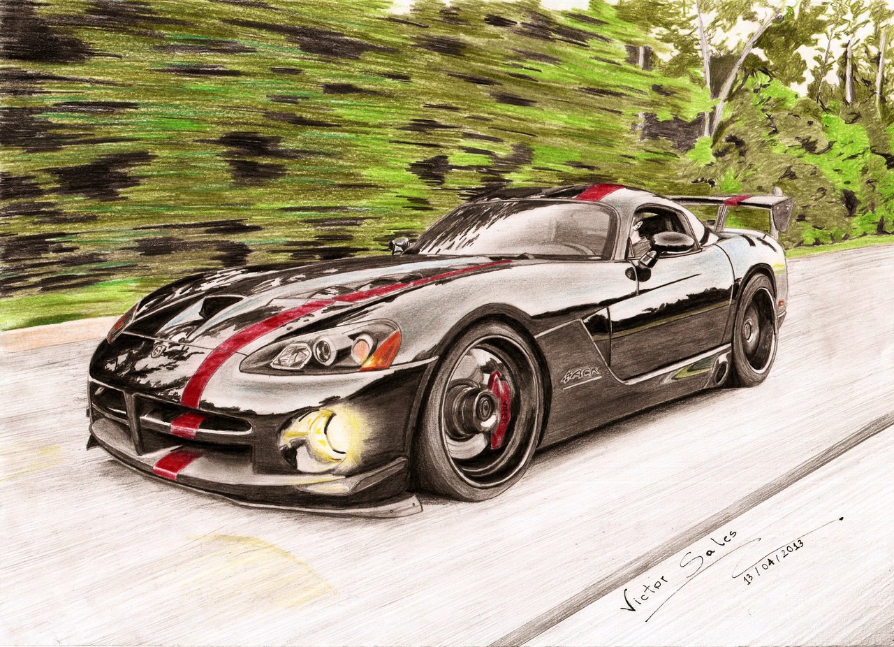 Dodge Viper Drawing at GetDrawings | Free download