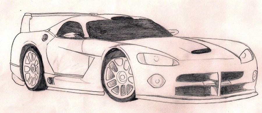 Dodge Viper Drawing At GetDrawings Free Download