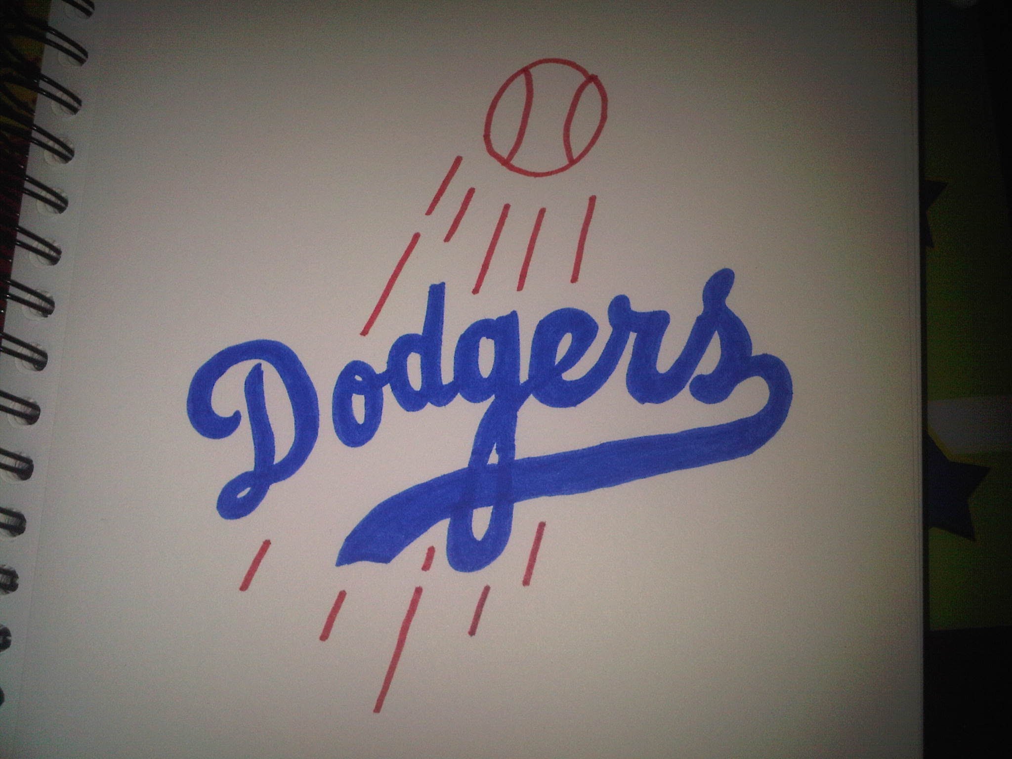 Dodgers Drawing at GetDrawings Free download