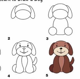 Dog Step By Step Drawing at GetDrawings | Free download