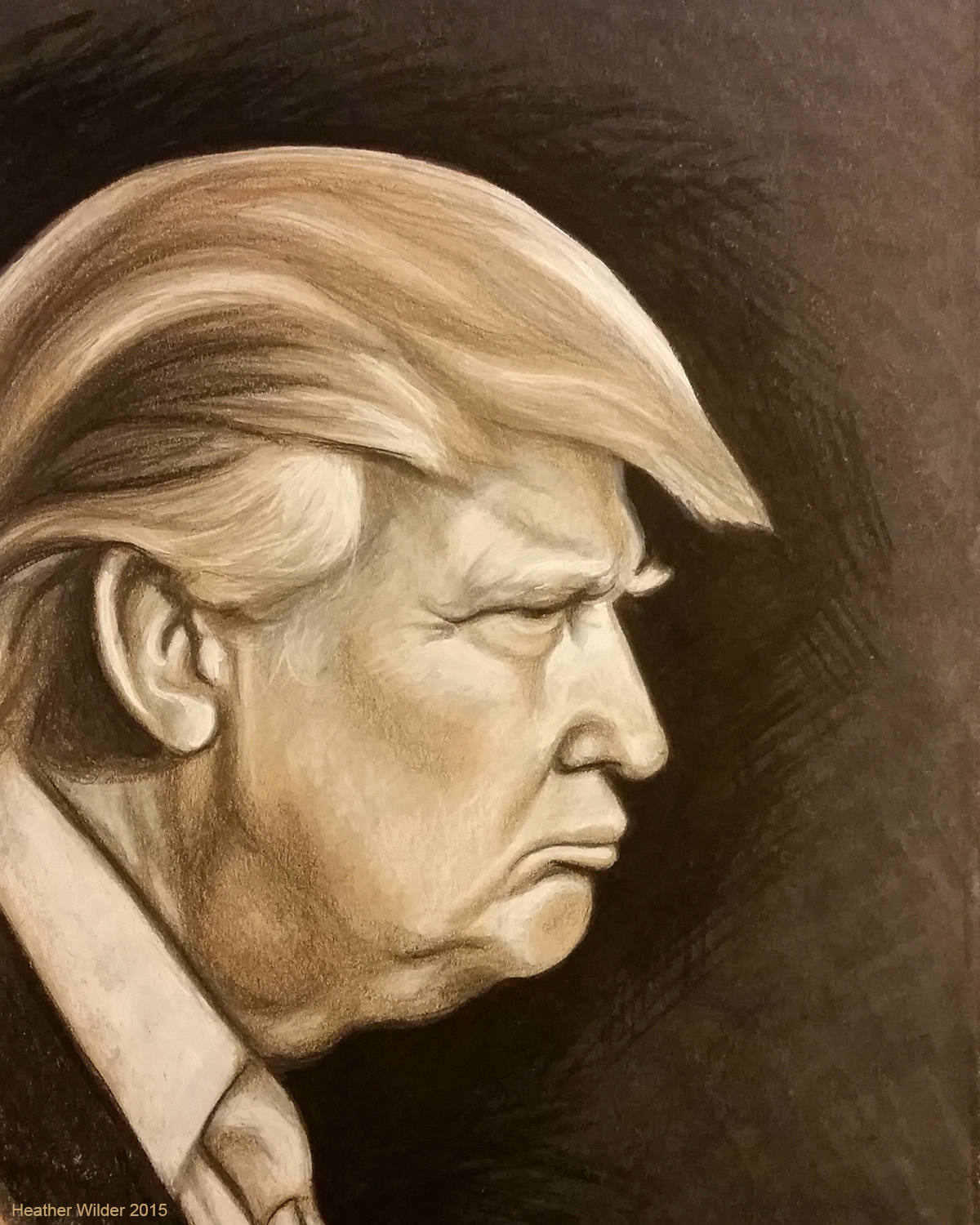 Animal Sketch Donald Trump Drawing with simple drawing
