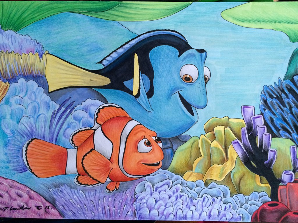 Dory And Nemo Drawing at GetDrawings Free download