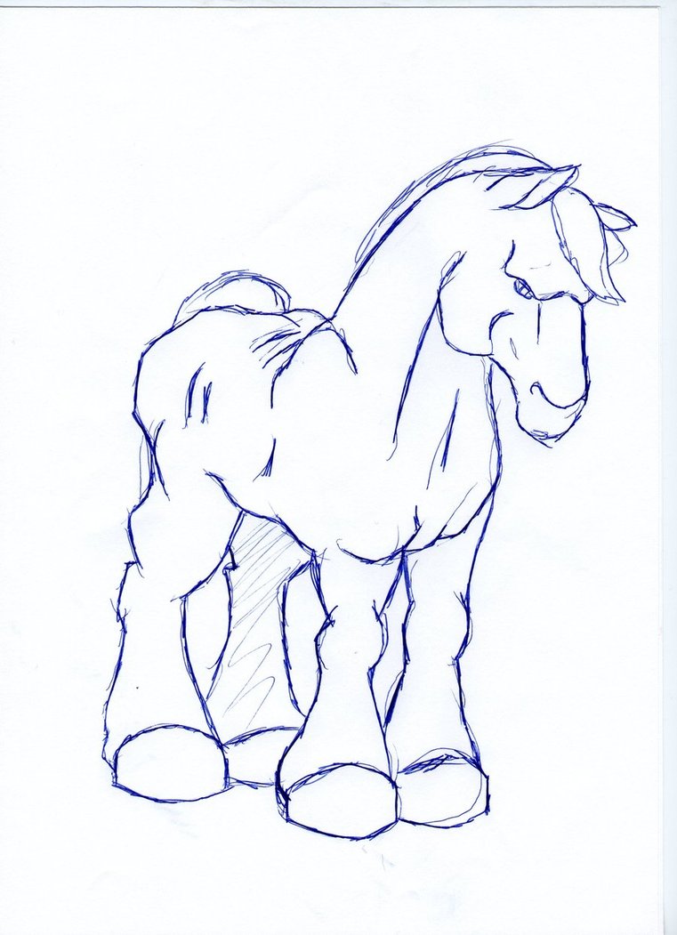 Draft Horse Drawing At Getdrawings Free Download