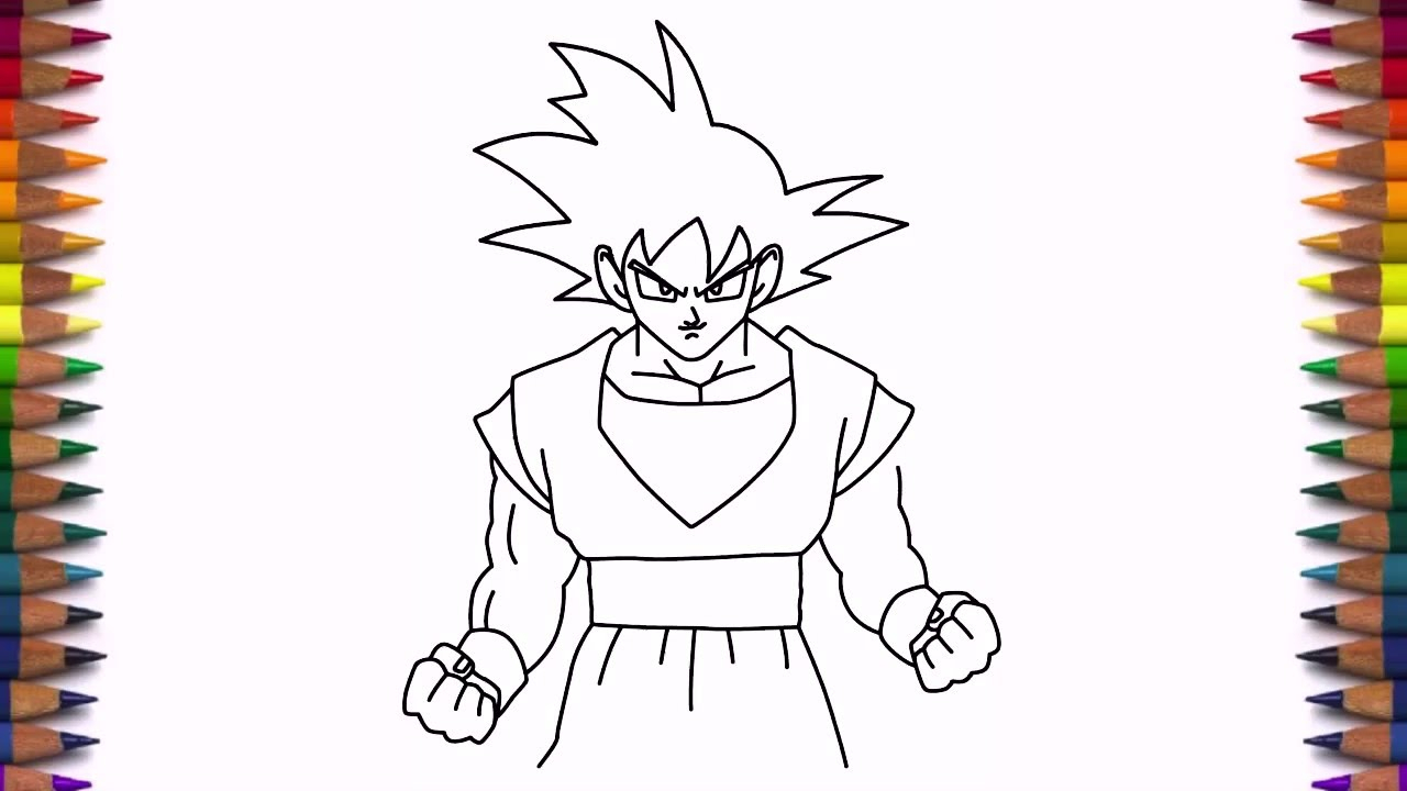 Dragon Ball Z Goku Drawing at GetDrawings | Free download