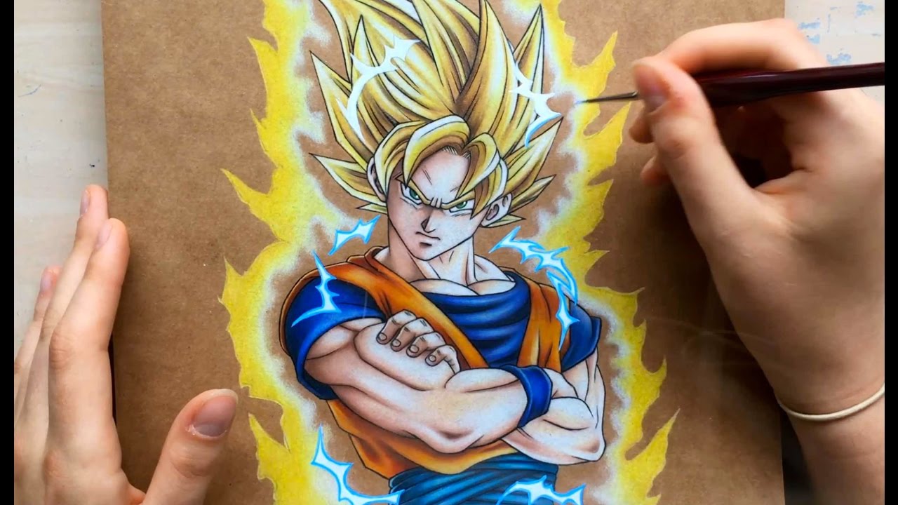 Goku Drawing Anime Dragon Ball Z : Goku MUI | Anime dragon ball super