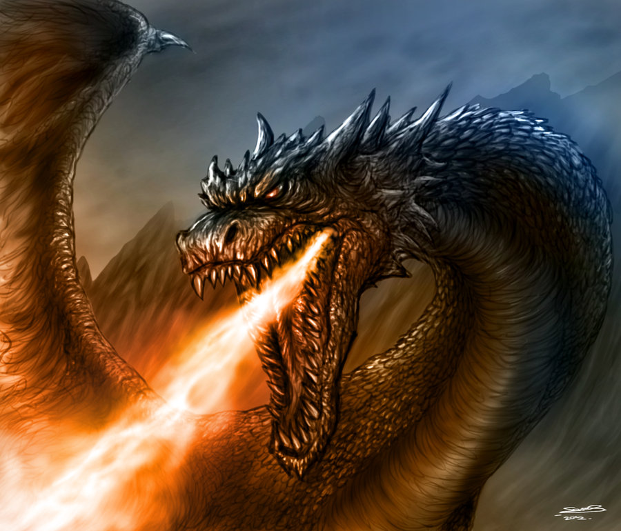  How To Draw A Dragon Breathing Fire  Check it out now 