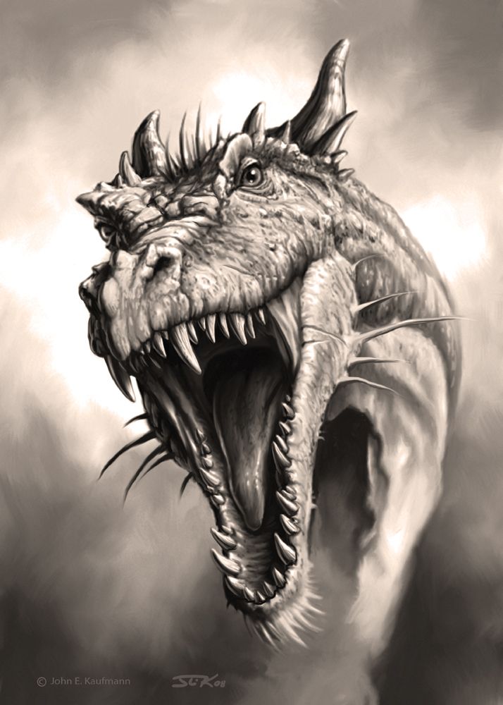 Dragon Face Drawing at GetDrawings | Free download