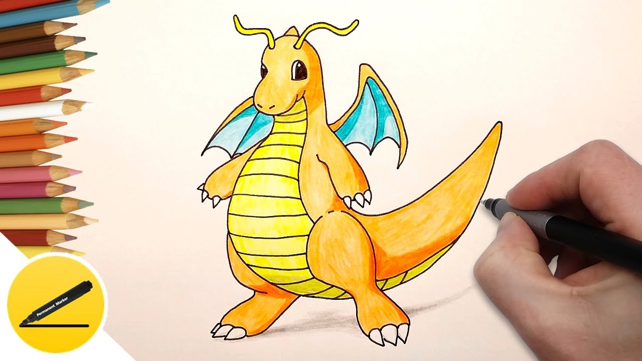 Dragonite Drawing at GetDrawings | Free download