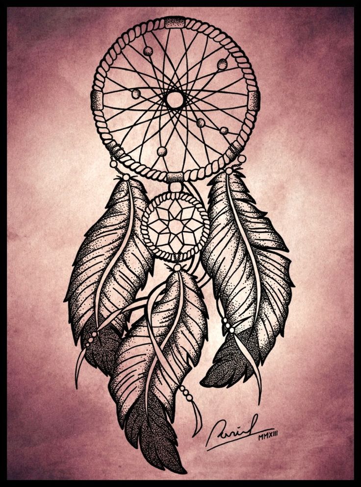Cartoon Dream Catcher Sketch Drawings for Adult