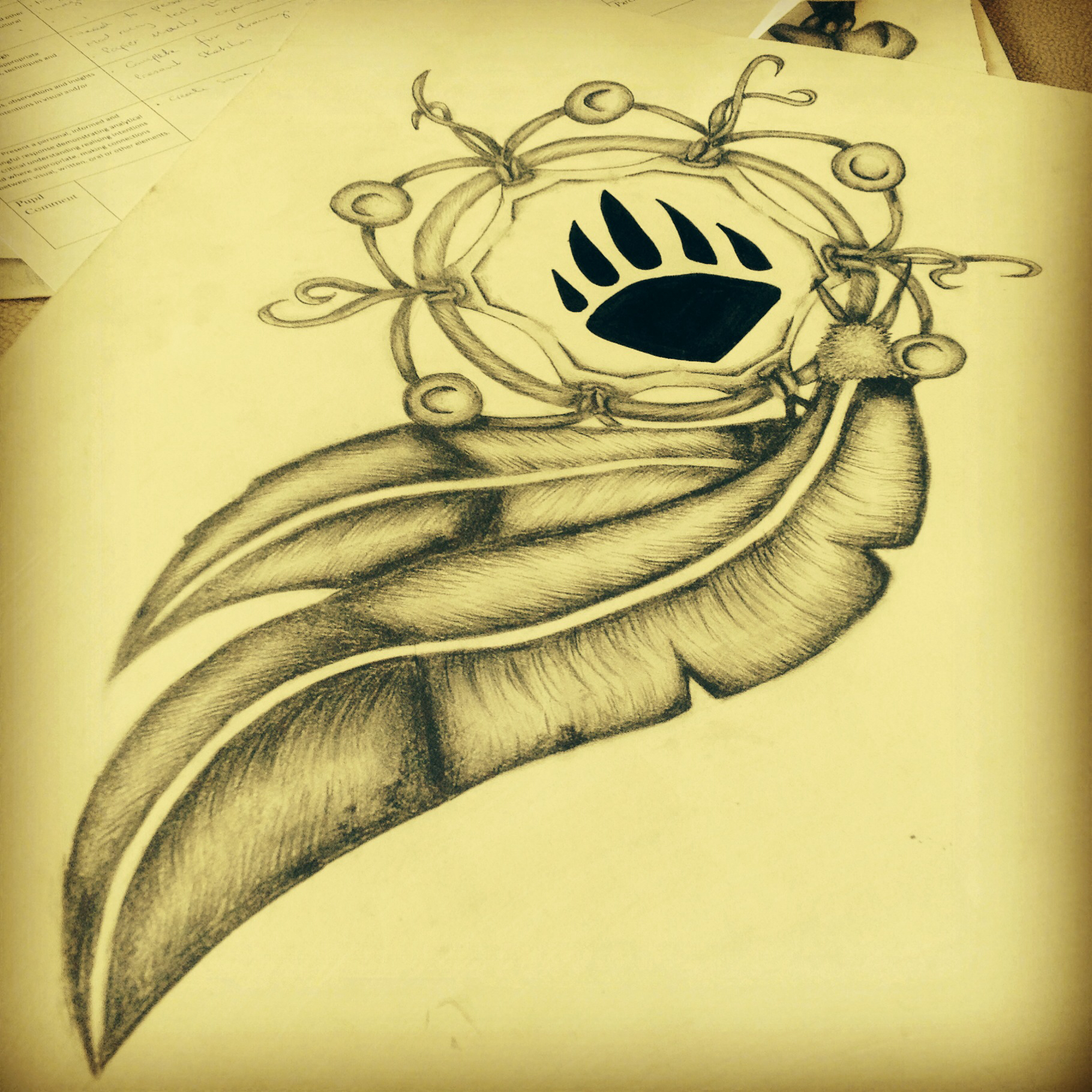 Dreamcatcher Pencil Drawing at GetDrawings | Free download