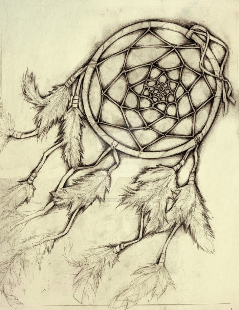 Dreamcatcher Pencil Drawing at GetDrawings | Free download