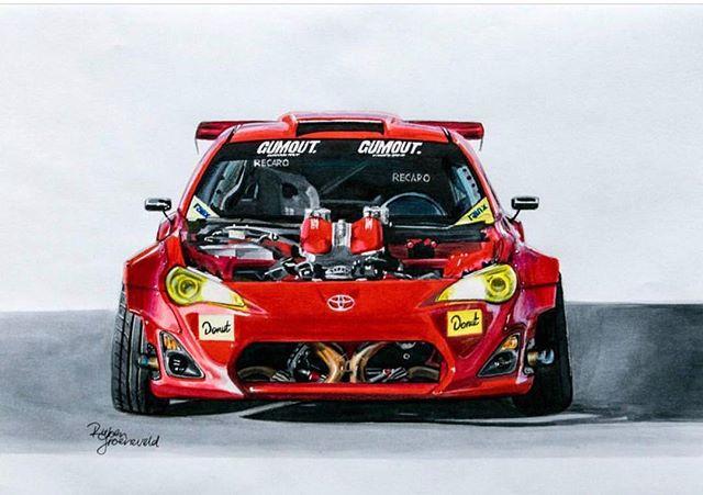 drifting car drawing easy