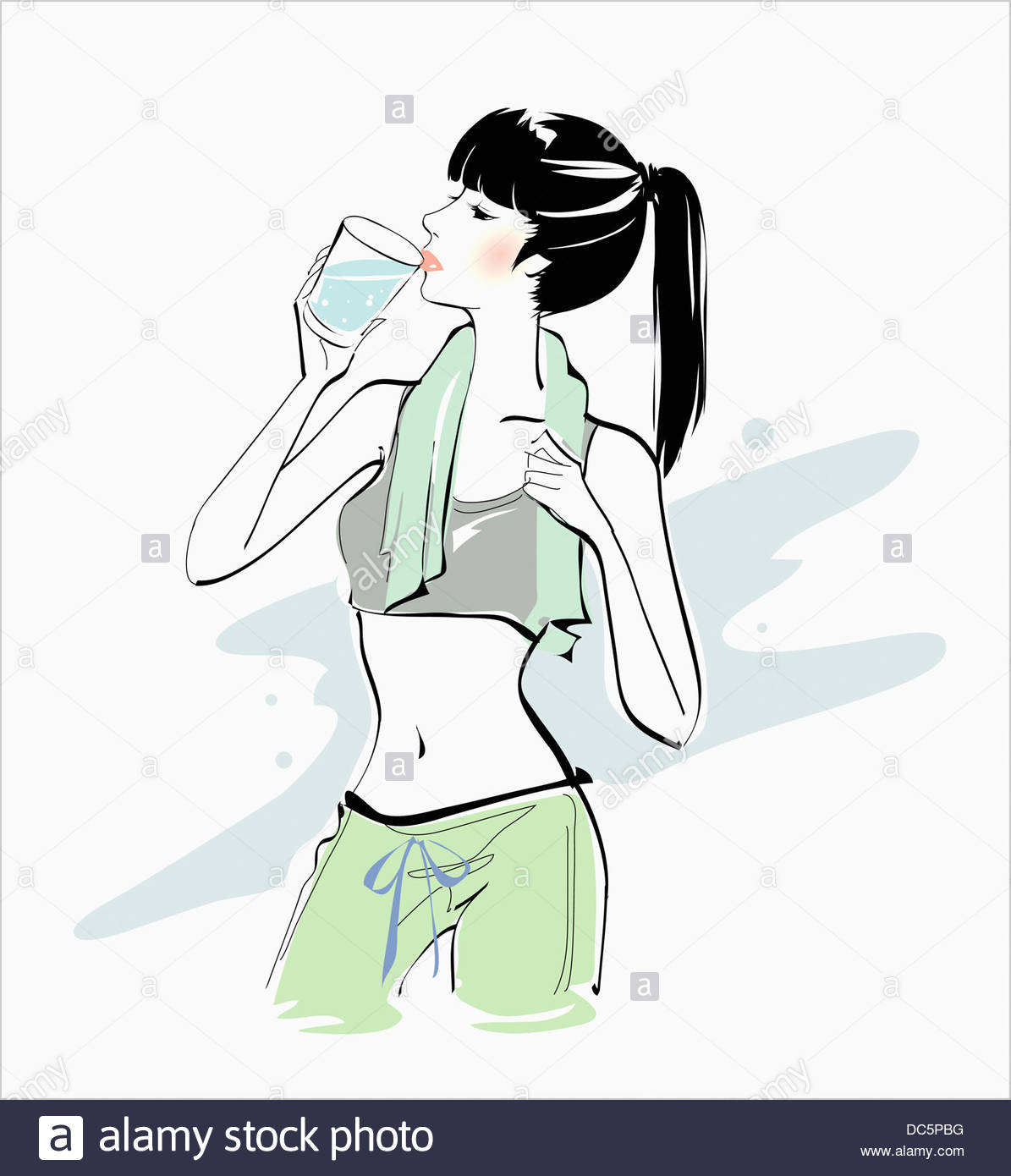 Drinking Water Drawing at GetDrawings Free download