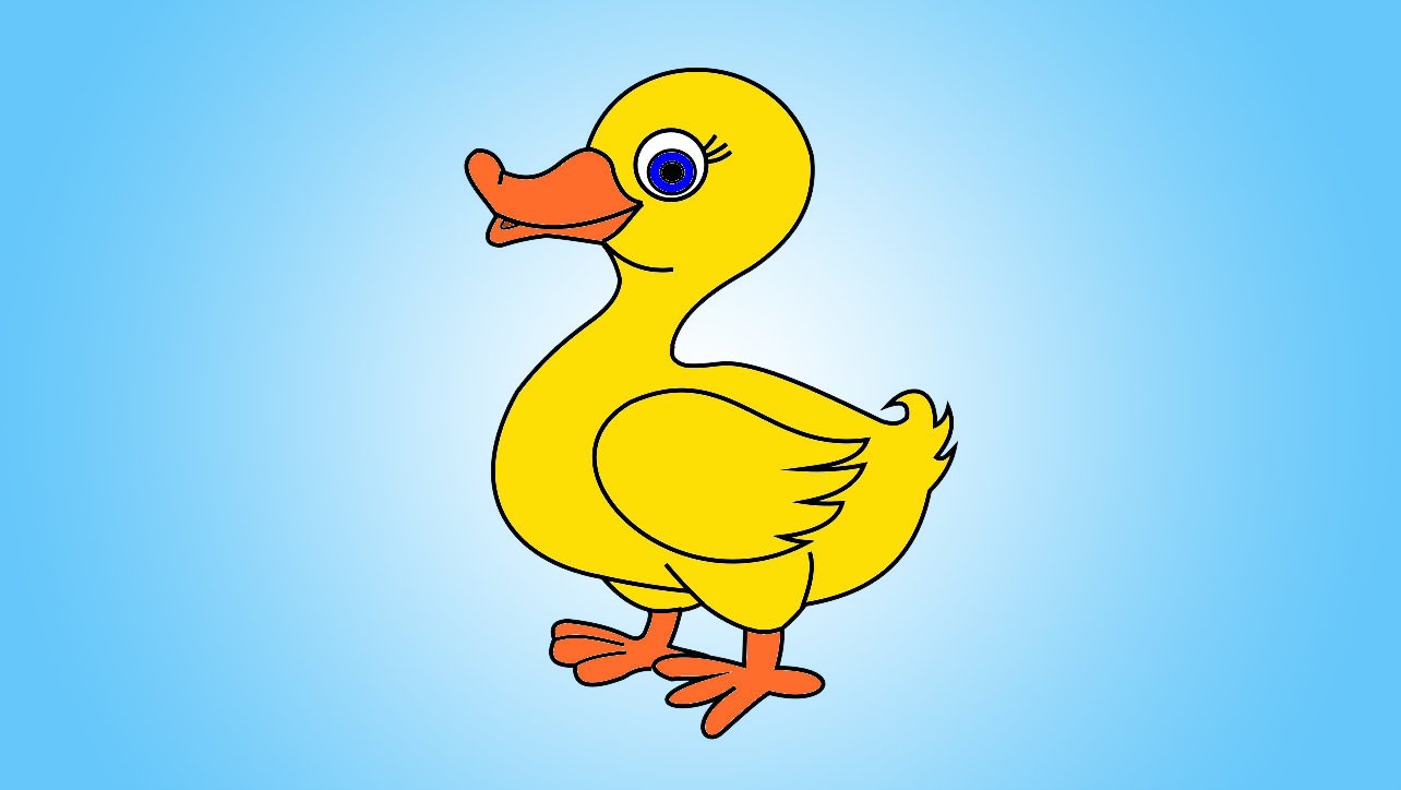 Simple Draw Duck ~ Duck Draw Drawing Outline Ducks Simple Cartoon Step