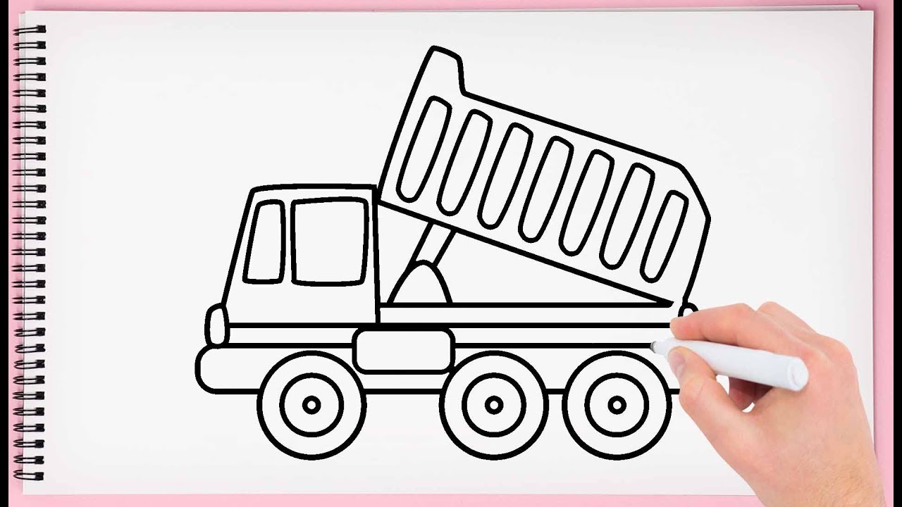 Dump Truck Drawing at GetDrawings | Free download