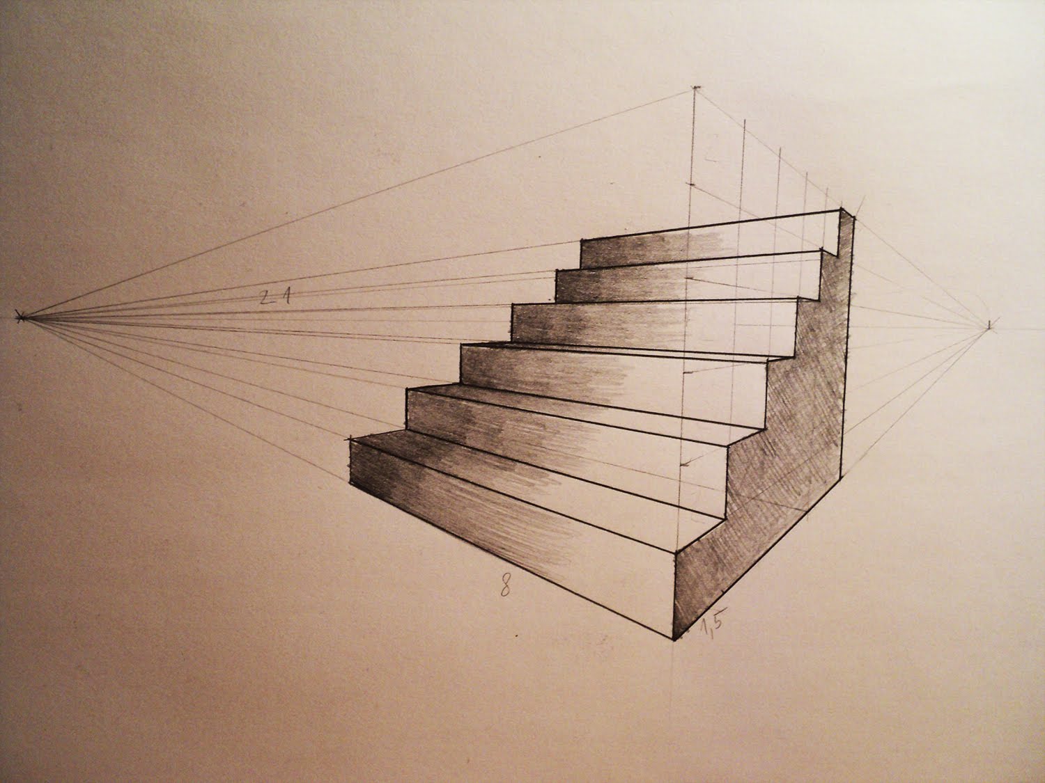 two point perspective book drawing