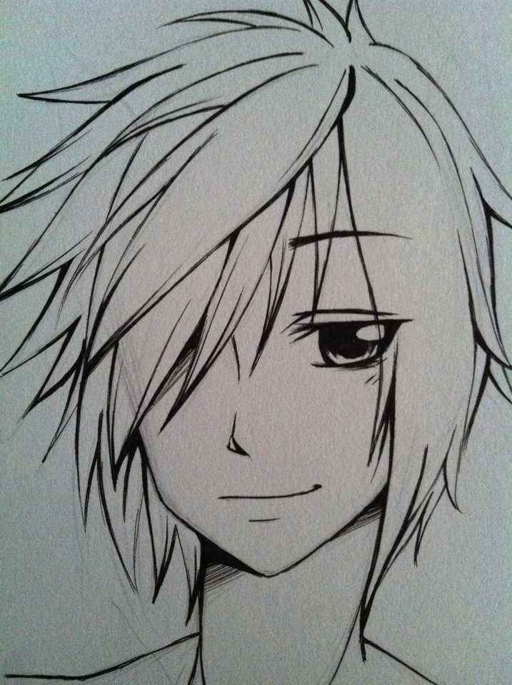 Easy Anime Boy Drawing at GetDrawings | Free download