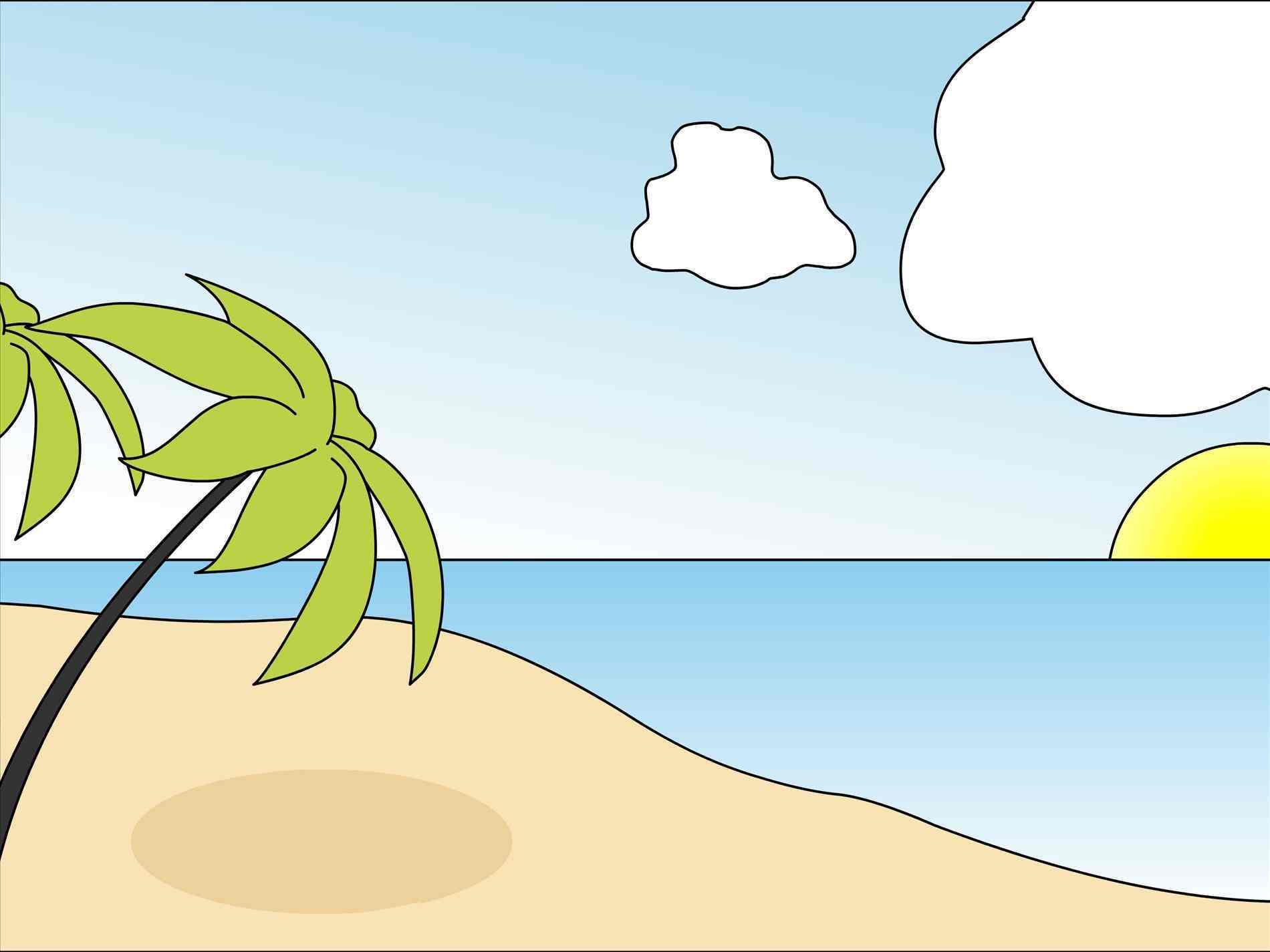 How To Draw A Beach Art For Kids Hub vrogue.co